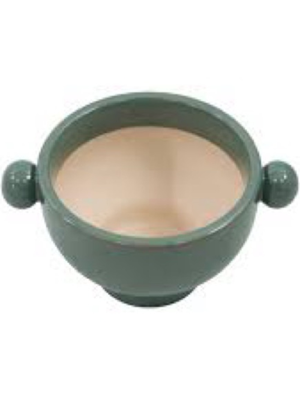 Beautiful 
NEW Beautiful 7" Soft Teal Handled Ceramic Planter